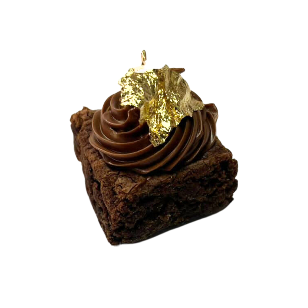 Brownie com Nutella e Folha de Ouro R$ 2,60